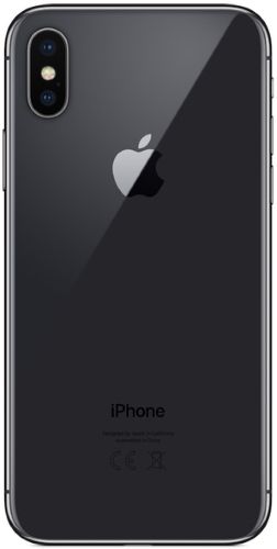 iPhone X Space Gray вид сзади