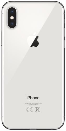 Apple iPhone XS Silver вид сзади